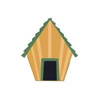 kat hond huis tekenfilm vector illustratie