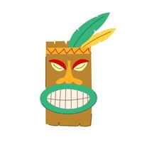 polynesisch tiki masker tekenfilm vector illustratie