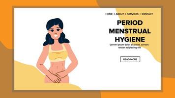 stootkussen periode menstruatie- hygiëne vector