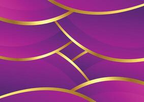 abstract Purper met gouden luxe achtergrond vector