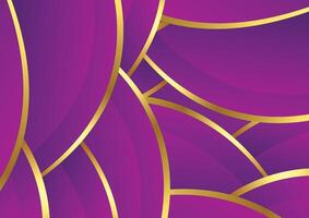 abstract achtergrond Purper met gouden luxe vector