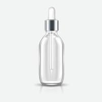 vitamine serum verpakking met aloë vera extract vector