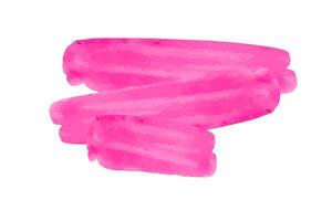 roze waterverf penseel beroerte geïsoleerd Aan transparant achtergrond vector