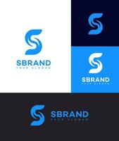 s brief logo vector ontwerp icoon merk identiteit teken symbool