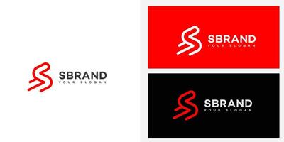 s brief logo vector ontwerp icoon merk identiteit teken symbool