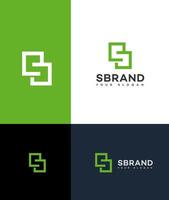 s brief logo vector ontwerp icoon merk identiteit teken symbool