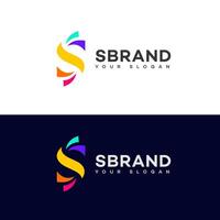 s brief logo vector ontwerp icoon merk identiteit teken symbool