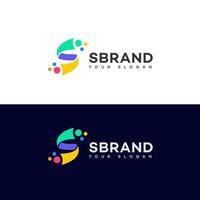 s brief logo vector ontwerp icoon merk identiteit teken symbool