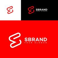 s brief logo vector ontwerp icoon merk identiteit teken symbool