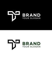 t brief logo vector icoon merk identiteit teken symbool