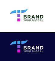 t brief logo vector icoon merk identiteit teken symbool