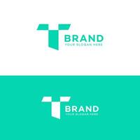 t brief logo vector icoon merk identiteit teken symbool