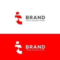 t brief logo vector icoon merk identiteit teken symbool