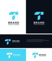 t brief logo vector icoon merk identiteit teken symbool