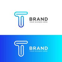 t brief logo vector icoon merk identiteit teken symbool