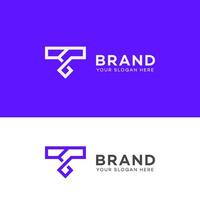 t brief logo vector icoon merk identiteit teken symbool