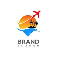 lucht reizen logo icoon merk identiteit teken symbool vector