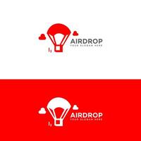 airdrop logo icoon merk identiteit teken symbool vector