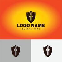 schild logo vector kunst beschermen schild veiligheid icoon bedrijf logo sjabloon