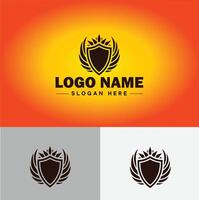 schild logo vector kunst beschermen schild veiligheid icoon bedrijf logo sjabloon