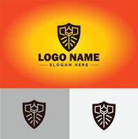 schild logo vector kunst beschermen schild veiligheid icoon bedrijf logo sjabloon