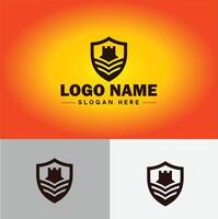 schild logo vector kunst beschermen schild veiligheid icoon bedrijf logo sjabloon