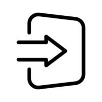 Log in icoon vector symbool ontwerp illustratie