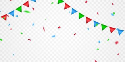 kleurrijk confetti achtergrond voor decoreren de feestelijk seizoen vector illustratie