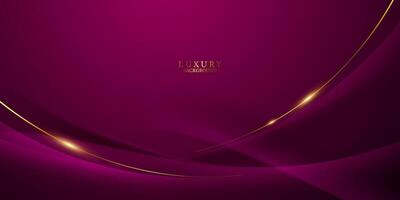 Purper abstract achtergrond met luxe gouden elementen vector illustratie