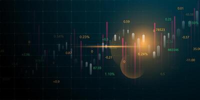 bedrijf vector illustratie ontwerp voorraad markt grafieken of forex handel grafieken voor bedrijf en financiën ideeën.