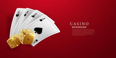 casino achtergrond vector illustratie voor het gokken poster banier elegant ontwerp