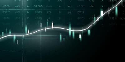 bedrijf vector illustratie ontwerp voorraad markt grafieken of forex handel grafieken voor bedrijf en financiën ideeën.