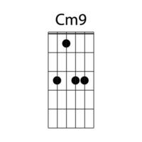 cm9 gitaar akkoord icoon vector