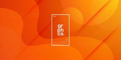 modern dynamisch oranje getextureerd achtergrondontwerp in 3D-stijl met oranje kleur. eps10 vector