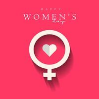 de Internationale Dames dag poster, achtergrond, kaart, element, web. vrouw teken ontwerp. origami vector illustratie ontwerp sjabloon. gelukkig moeder dag Aan roze achtergrond