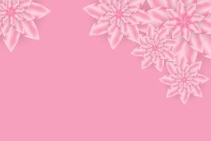een mooi roze bloem voor moeder dag banier, web, achtergrond. een roze kleur Internationale Dames dag concept, kunst, ansichtkaart vector, illustratie vector