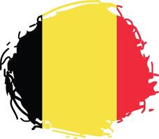 belgisch vlag. vector illustratie Aan een wit achtergrond. borstel beroertes zijn getrokken door hand. onafhankelijkheid dag in belgië.