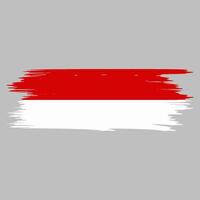 vlag van Indonesië. vector illustratie Aan een wit achtergrond. mooi borstel slagen. abstract concept. elementen voor ontwerp.