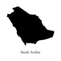 saudi Arabië kaart vector. vector