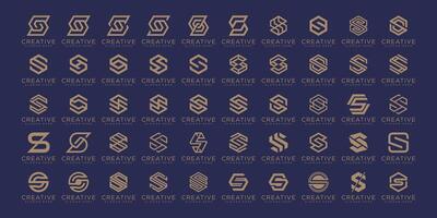 reeks van brief s logo ontwerp sjabloon vector