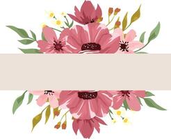 elegant boeket met kastanjebruin bloemen vector