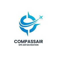 reizen kompas logo ontwerp sjabloon. concept van vakantie, toerisme, reis, verkenning, enz. vector
