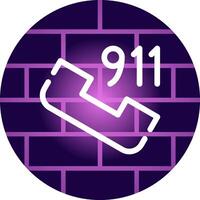 telefoontje 911 creatief icoon ontwerp vector