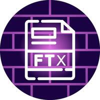 ftx creatief icoon ontwerp vector