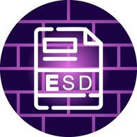 esd creatief icoon ontwerp vector