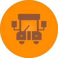 school- bus creatief icoon ontwerp vector