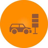 taxi signaal creatief icoon ontwerp vector