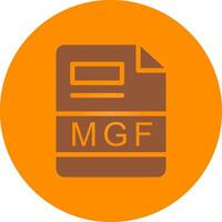 mgf creatief icoon ontwerp vector