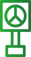 vrede teken creatief icoon ontwerp vector