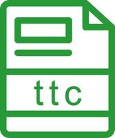 ttc creatief icoon ontwerp vector